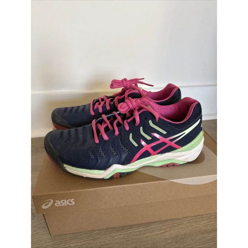 ASICS Gel Resolution Tennis Pickleball Shoe Women's Purple Pink F4512166